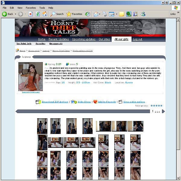 Freeones Gives Porn Site Horny Thief Tales An Overall Review Rating Of