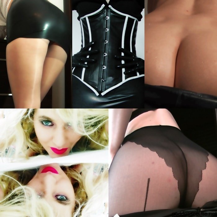 Hot Goddess Celine Posing In Her Black Outfit Outdoors Photos