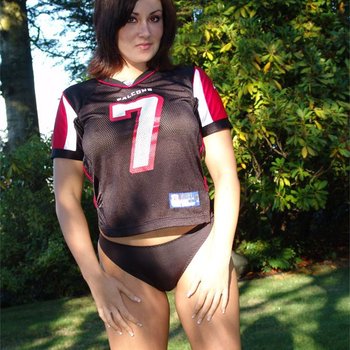 Football Girl Krissy showing her nice Tits