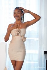 Gorgeous ebony babe with big natural tits and hot ass - Charlotte R — 1