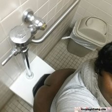 Chubby ebony babes love taking pictures in the bathroom — 6
