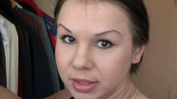 Amateur Lydia giving head in a passionate close-up scene - Amateur-Lydia-Blowing-Dick (1)