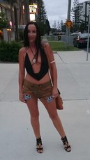Sexy brunette chick loves showing off her hot curves — 22