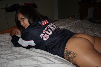 Cute brunette girl showing her big boobs while posing — 11