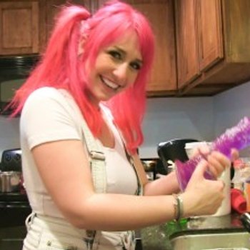 Amber Ivy having fun playing with her Dildo