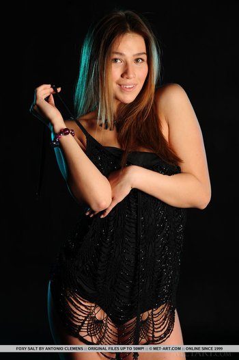 Naked Foxy Salt bends over and shows off her Holes - Foxy-Salt-brunette-hottie(2)