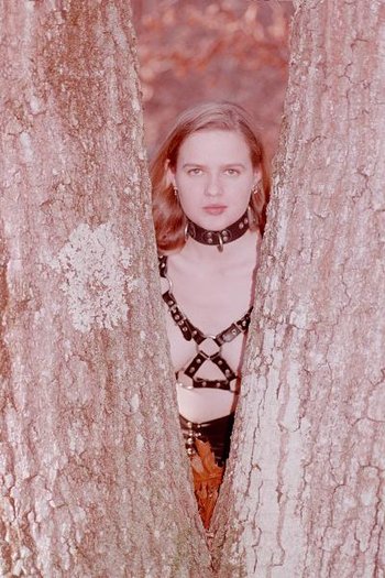 Desirable Bint poses completely naked in the Woods - Wasteland-BDSM-Forest-Bondage(5)