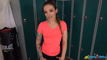 Kylie Nymphette stripping down in the gym locker room - Kylie-Nymphette-Striping (1)