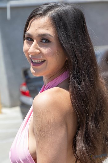 Tattooed Jasmine Wilde with big tits giving handjobs in the office 005