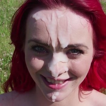 Jasmine James gets her face sprayed with cum