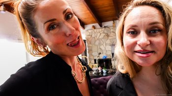 Curvy milfs Aiden Starr & Sheena Shaw are enjoying some fetish lesbian fun - 149996_03