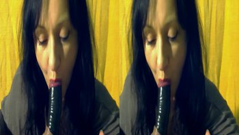 Stereoscopic real 3-d Maya makes a guys cock explode with cum - 000010