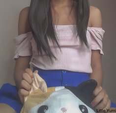 Amazing girl Little Yumi showing her tits and tight pussy — 9