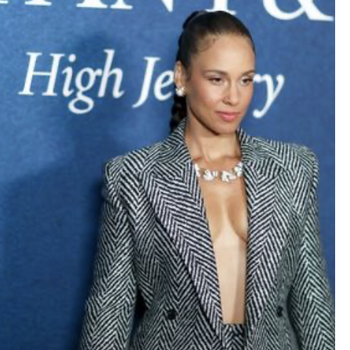 Alicia Keys braless @ Tiffany & Co. Celebrates the Launch of Blue Book 2025