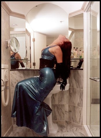 Naughty Babe looks stunning in her Latex Dress - Wasteland-BDSM-Latex-Dress(14)