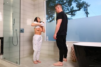 Hot Nuru Massage turns into hardcore sex with hot big butt Alexa Chains - 164787_009