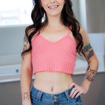 Sex in the bedroom with pale babe Tiny Rhea with cute pigtails