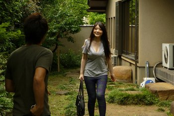 Asian Maid Rie Tachikawa lets a Guy rub her Twat - Rie-Tachikawa-Big-Tits-Maid(1)