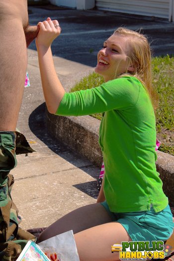 Cute teens Raquel and Jessie give a worker a handjob behind a shed - 08.jpg