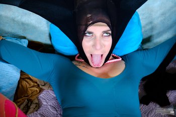 Crazy chick with a nylon fetish having fun with pantyhose - Nylon-All-Over-Pantyhose (11)