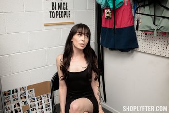 Hot babe Emma Jade in sexy black dress gets shagged by security guard - Emma-Jade-Undress-For-The-Dress (1)
