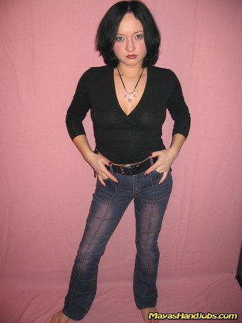 Sexy Babe likes to Strip down and Pose Erotically - Mayas-Handjobs-Showing-Pussy(1)