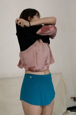 Solo Geral Santos with natural tits doing striptease for Zishy studio — 9
