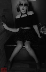 Naughty babe Kasey K showing her skills on a big dildo — 1