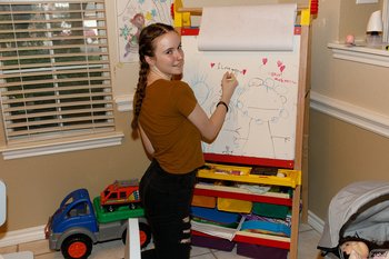 Naughty babysitter Hazel Moore teases on camera - Hazel-Moore-Babysitter (1)