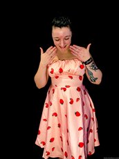Solo amateur Dakota Marr smoking a cigar and posing — 6