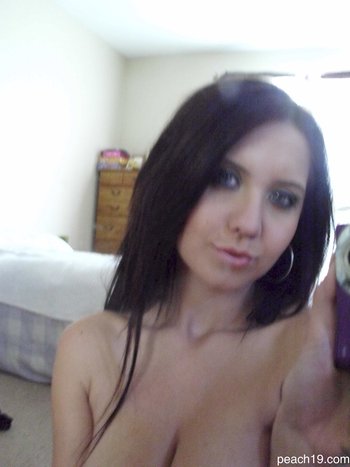 Sweet babe Cora taking pictures of her big boobs and pussy - 000013