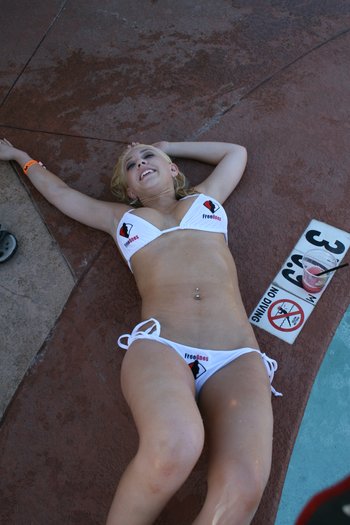 Kagney Linn Karter at the Pool in FreeOnes Outfit - img_7574