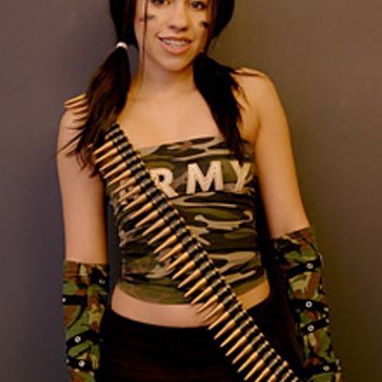 Army brat Cindy Cupcakes shows off her hot Body