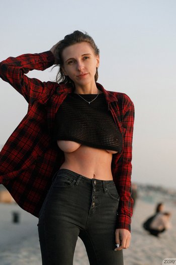 Hopeless So Frantic teasing with her big tits and white panties - 2