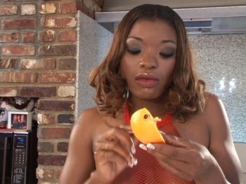 Black whore wearing a red bodystocking for a fuck fun - Ebony-BBW-Porno-Red-Bodystocking (2)