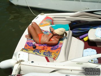 Crazy Coeds go wild and get naked at the Lake - 1010ad
