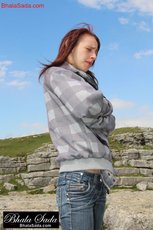 Redhead sweetie takes off her clothes and shows her slim body — 14