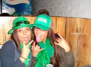 Hot Girlfriends going wild for St. Patricks Day - StPaddys42