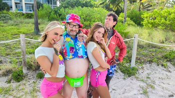 Lovely petite teens Chloe Temple & Khloe Kapri get fucked during FFM 3some - 148995_04