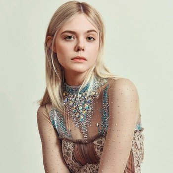 Hot blonde Elle Fanning posing sexy for Harper's Bazaar magazine