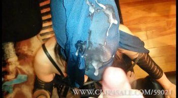 Sexy kinky woman in fishnets take cum on her face - 000019.jpg