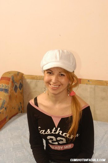 Sweet looking teen takes a cum facial after her hot blowjob - Cumshots-N-Facials-Blowing-Dick (2).JPG