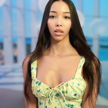 Beautiful solo girl Lia Lin taking off her top to show her amazing boobs
