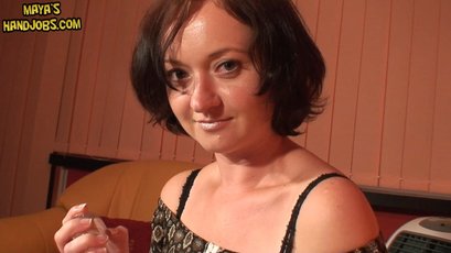 Amazing brunette MILF Maya gets her hands on a stiff shaft — 4