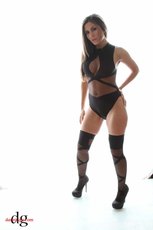 Miss Danni Gee shows her long Legs in Lingerie — 4