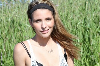 Cute Shiny Lola drops down her Pantyhose Outdoors - fuckablelola-09