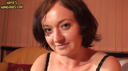 Amazing brunette MILF Maya gets her hands on a stiff shaft — 1