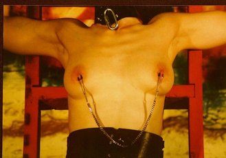Naughty girls having fun in a kinky BDSM scene — 4
