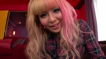 Japanese blonde with cute pubic hair sits her twat on cock - Kings-of-Fetish-Asian-Blonde (1)