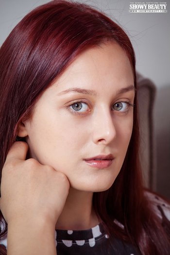 Hot redhead Olivia slowly reveals her sexy body - 0016-01